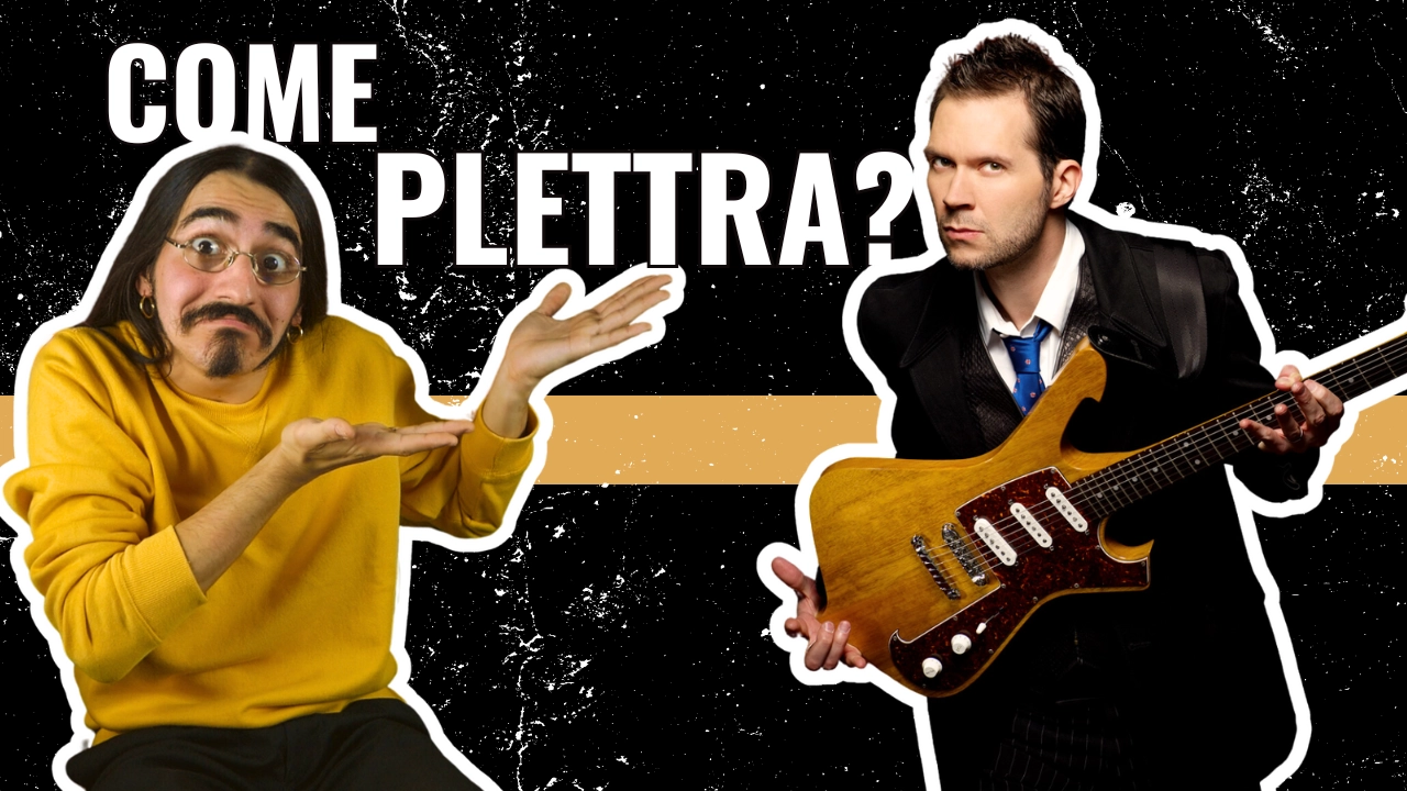Paul Gilbert, chitarra e plettrata